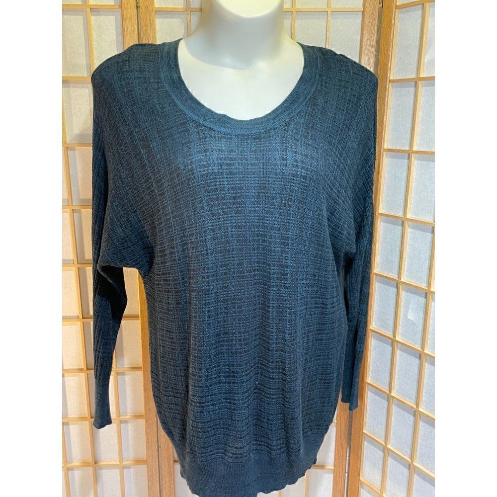 Lane Bryant 14/16 Black Textured Lightweight Sweater Tunic
